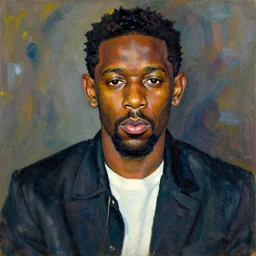 a portrait of kendrick lamar by egon schiele