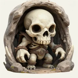 portrait of the you find the tiny lair of earthskull, the flourishing human-ogre, by artgerm and Craig Mullins, James Jean, Andrey Ryabovichev, Mark Simonetti and Peter Morbacher 16k