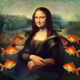 mona lisa painted by nicoletta ceccoli, mark ryden, lostfish, max fleischer, hyper realistic, artstation, illustration, digital paint, matte paint, vivid colors, bright, cheerful, detailed and intricate environment