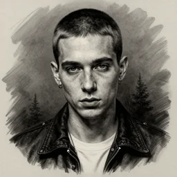 michael karcz grunge drawing of lil peep. , in the style of corpse bride, loony toons style, horror themed, detailed, elegant, intricate, trending on artstation, 4k