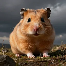 a giant!!!!!!!!!! giant!!!!!!!!!! hamster