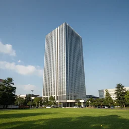 a building in a landscape, frantic