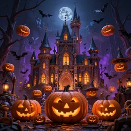 halloween festival, volumetric lighting, 8 k octane beautifully detailed render, post - processing, extremely hyper - detailed, intricate, epic composition, cinematic lighting, masterpiece, trending on artstation, detailed detailed detailed, masterpiece, stunning art by anders zorn, wonderful masterpiece by greg rutkowski, beautiful cinematic light,