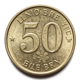 50 cent coin with 50 Cent, reverse and averse