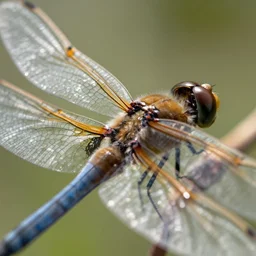 extreme close up on a dragonfly wing. photorealistic. intricate details. 3 0 0 mm photograph. natural lighting. action shot. absolute focus. masterpiece.