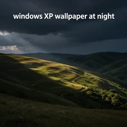 “windows xp wallpaper at night”