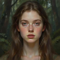 beautiful digital painting of a du juan stylish female forest with high detail, real life skin, freckles, 8 k, stunning detail, works by artgerm, greg rutkowski and alphonse mucha, unreal engine 5, 4 k uhd