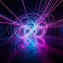 reflexion neon glow cyberpunk voronoi depth fog wires connexion