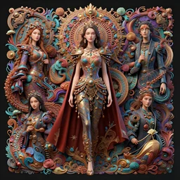 super model :: by Martine Johanna and Simon Stålenhag and Chie Yoshii and Casey Weldon and Guillermo del toro :: ornate, dynamic, particulate, rich colors, intricate, elegant, highly detailed, centered, artstation, smooth, sharp focus, octane render, 3d