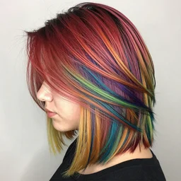 rainbow hair