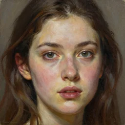 close up face of a extremely beautiful bond female vam pire portrait, masterpiece, oil on canvas!, artgerm, norman rockwell, craig mulins, trending on pxiv,