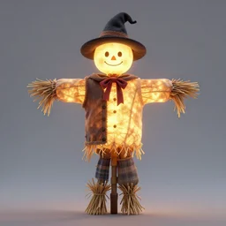 glowing scarecrow, symmetrical, highly detailed, digital art, sharp focus, trending on art station, anime art style