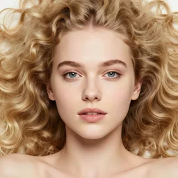 full frontal editorial photo of girl lying on bones, blonde, curly hair, clean big eyes, symmetrical beautiful face, clean skin, bones in background, skull jewelry, native costume and accessories,, fashion editorial photography, hyperrealistic, from vogue magazine, ultra realistic, artgerm, reflections, gold, teal, orange