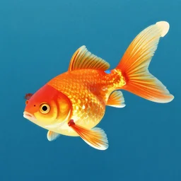 vector art goldfish in the style of japanese block print, posterized, vector art. without watermarks.