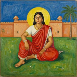 painting by M.F.Hussain