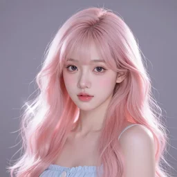 beautiful girl portrait in very cute realistic WLOP digital art style with bloom ethereal effects, trending on Artstation, made by Tran Ross feminine in pastel shades, trending on pixiv, Unreal Engine 4k
