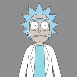 professional photograph of a portrait of Mr Meeseek from Rick and Morty, black and white, studio lighting