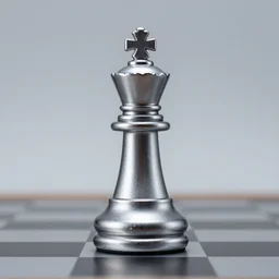 a chess pawn made of chrome, photo, studio lighting, high quality, 4 k,