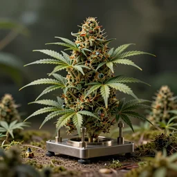 generative cannabis machine illustration fun composition