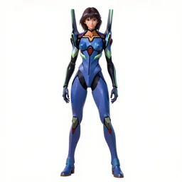 character design digital 2 d women indian evangelion cyborg blue armor with and hologram galaxie gun by gaston bussiere, anna nikonova aka newmilky, greg rutkowski, yoji shinkawa, yoshitaka amano, tsutomu nihei, muira, moebius, donato giancola, trending on artstation, featured on pixiv