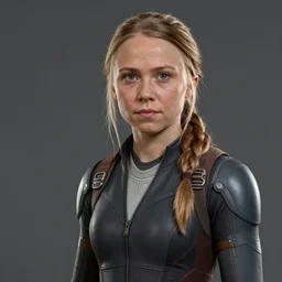Greta Thunberg as master chief, digital art, artstation, concept art, sharp focus, 4k, high detail