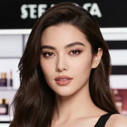 portrait photo still of the most beautiful woman on earth, sephora, loreal, amazing make - up, 8 k, 8 5 mm f 1. 8