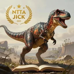 a human d & d barbarian being attacked by a fantasy velociraptor, rpg book illustration