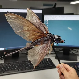 working dragonet with computer photorealistic