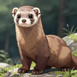 ferret manga style