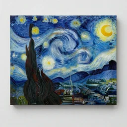 Starry night painting but better