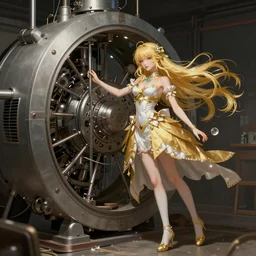 hyperrealistic photography of a machine entering a beautiful venus host in the style of jin kagetsu, james jean and wlop, highly detailed, sharp focus, intricate concept art, digital painting, ambient lighting, 4 k, artstation