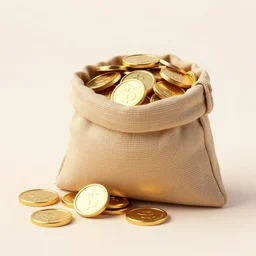 close up image of a sack of gold coin on the floor, stylized, artgerm, artstation, 9 9 design, pinterest, cgsociety, cgi, realistic, dramatic, cinematic, artistic, detailed