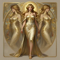 symmetry full body portrait of lina, dota 2, global illumination. intricate, elegant, highly detailed, digital painting, artstation, concept art, smooth, sharp focus, illustration, art by artgerm and greg rutkowski and alphonse mucha