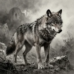 a werewolf drawn by stephen gammell