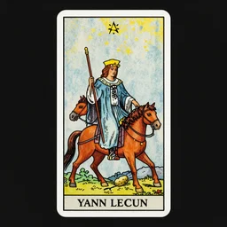 Yann LeCun as Hermit on the Rider–Waite tarot