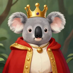pfp, koala emperor, regal animal king, trending, artstation