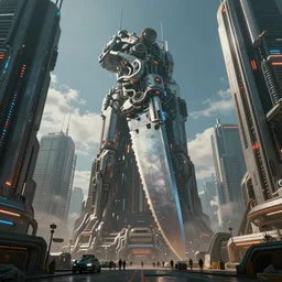 massive blade runner city, cyberpunk future city, photorealistic 4k, sci-fi