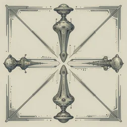 symmetry!!! design only! ( ( ( ( ( retro future art alien designs borders lines decorations space machine. muted colors. ) ) ) ) ) by jean - baptiste monge!!!!!!!!!!!!!!!!!!!!