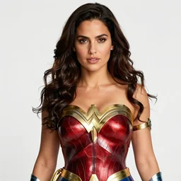 salma hayek as wonder woman, mucha style,