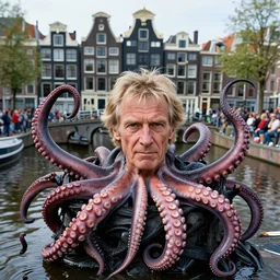 the kraken tentacles in an amsterdam canal, background houses and crowd of people, photograph, natural light, sharp, detailed face, magazine, press, photo, steve mccurry, david lazar, canon, nikon, focus