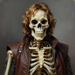 ultra realistic portrait painting of skeletor as han solo, art by frank frazetta, 4 k, ultra realistic, highly detailed, epic lighting