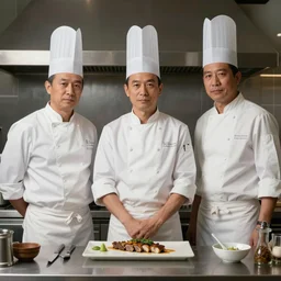 “3 chefs, highly detailed, (((Pablo Picasso)))”