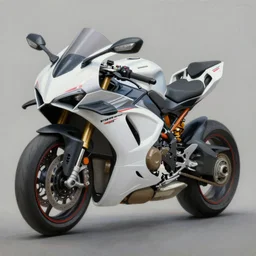 a modern sportbike motorcycle, art by artist tom fritz, oil painting