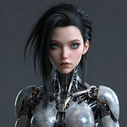 portrait of bjork as a cyborg - by tom bagshaw, by ilya kuvshinov, rtx rendering, octane render 1 2 8 k, maya, extreme high intricate details by wlop, digital anime art by ross tran, medium shot, close up shot, composition by sana takeda, dramatic lighting by greg rutkowski, 8 k, trending on artstation