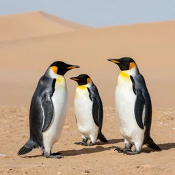 penguins on dune