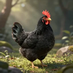 cute black chicken pixiv