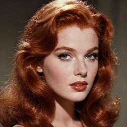 stunning award - winning portrait by peter lindbergh of a beautiful young redheaded woman. vintage 1 9 7 0 s hollywood glamour. glossy shiny hair. high fashion makeup. canon 5 0 mm.