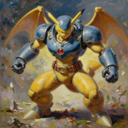 machamp pokemon playing as master chief, oil on canvas, intricate, 8 k highly professionally detailed, hdr, cgsociety