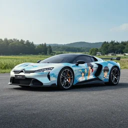citroen supercar painted by ilya kushinov makoto shinkai akihiko yoshida
