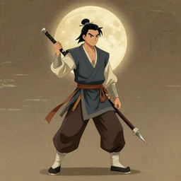 Omashu from Avatar, traditional Chinese art